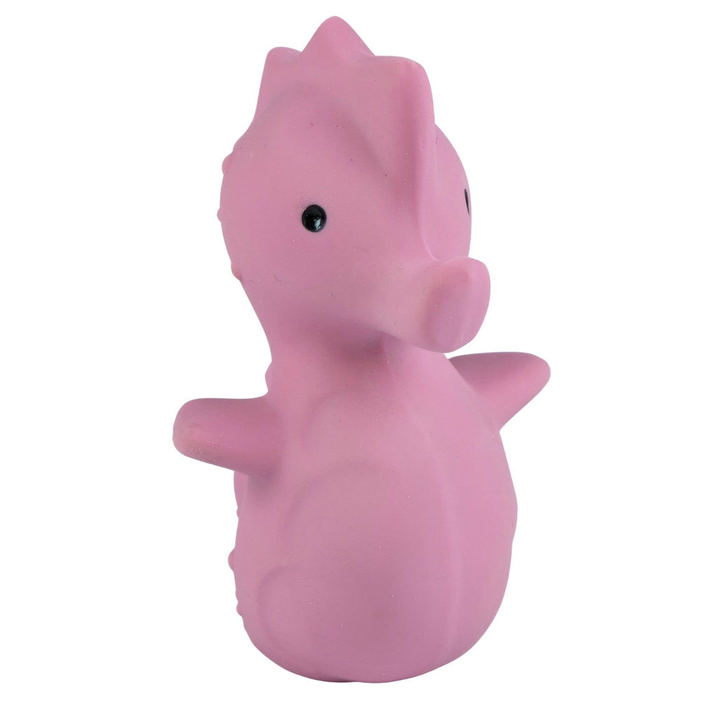 Organic Rubber Seahorse Rattle, Teether & Bath Toy