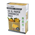Compostable XL Paper Sandwich Bags – 50-Pack | Plastic-Free & Unbleached