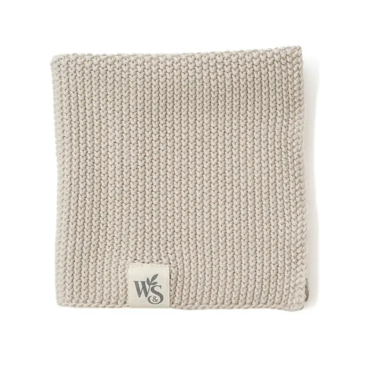 Knitted Organic Cotton Dishcloth | Zero-Waste, Plastic-Free Kitchen Cleaning Cloth