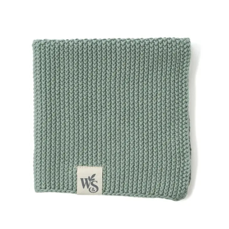 Knitted Organic Cotton Dishcloth | Zero-Waste, Plastic-Free Kitchen Cleaning Cloth