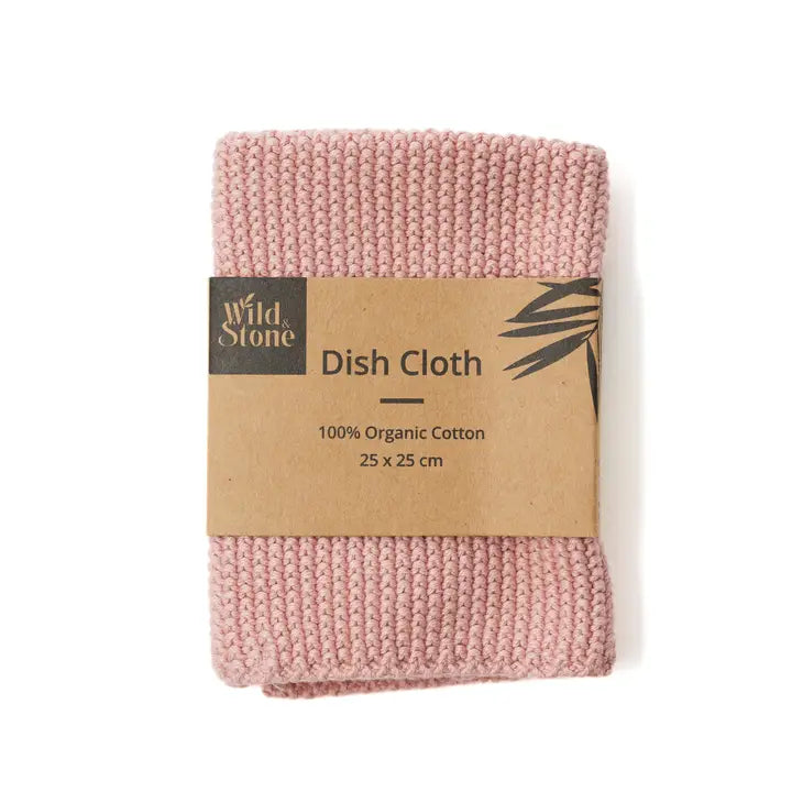 Knitted Organic Cotton Dishcloth | Zero-Waste, Plastic-Free Kitchen Cleaning Cloth