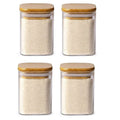 Glass Jar with Bamboo Lid - Food Storage Container for Tea, Coffee, and More