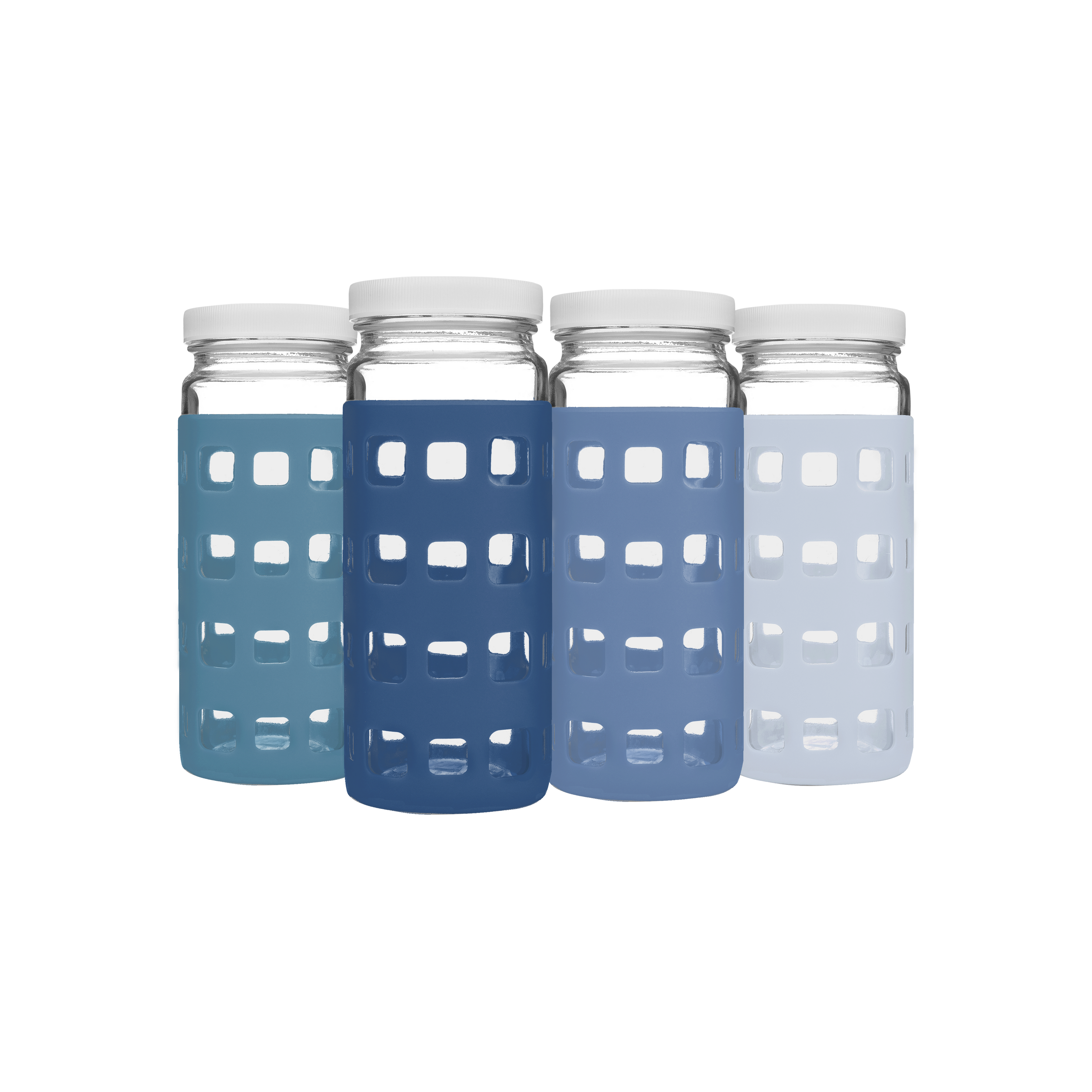 Geometric Cube Silicone Protective Bottle Sleeves Set, for 32oz Bottles