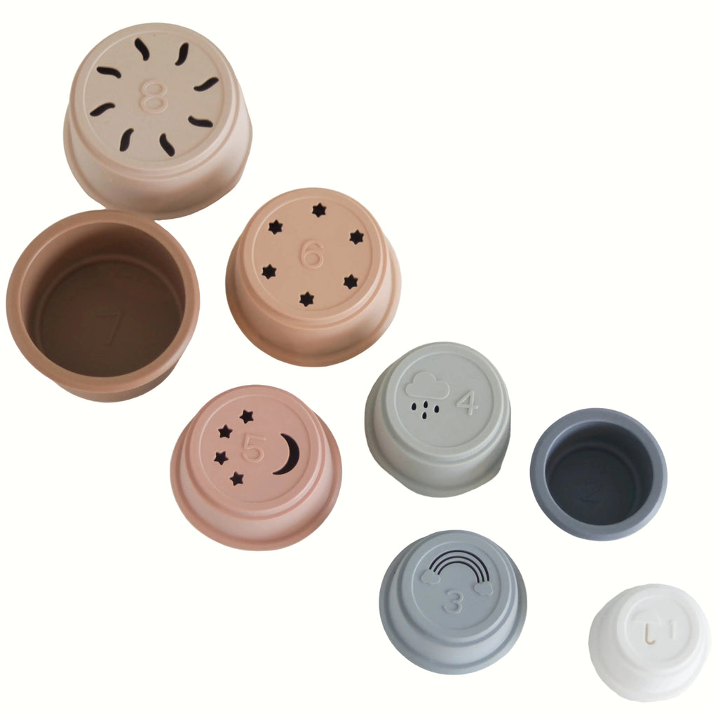 Baby Silicone Stacking Cups
