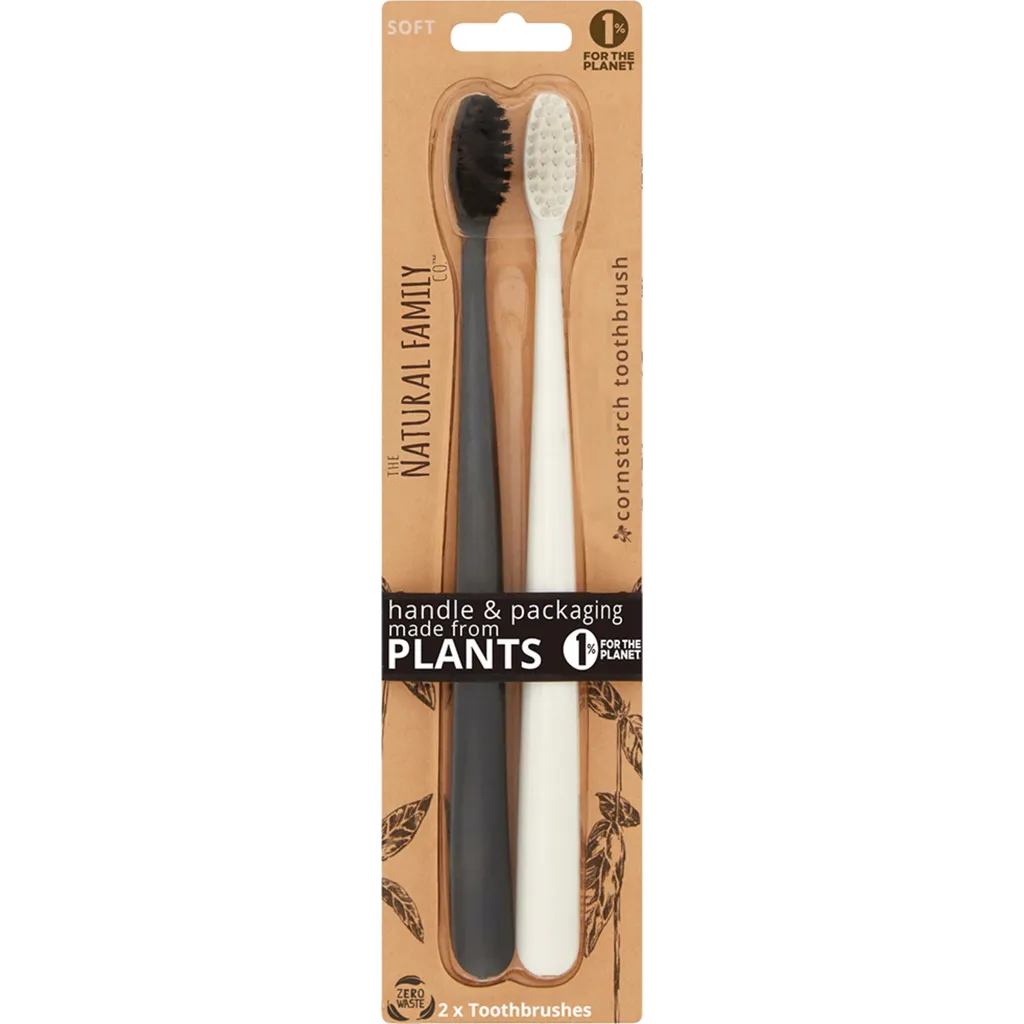Biodegradable Toothbrush Pack of 2